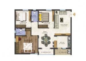 Aaditri's Elite - Floor plan