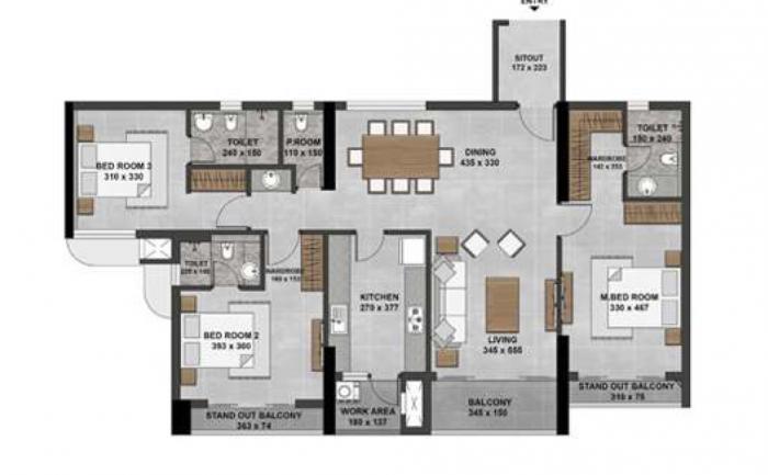 Hilite Olympus - Floor Plan