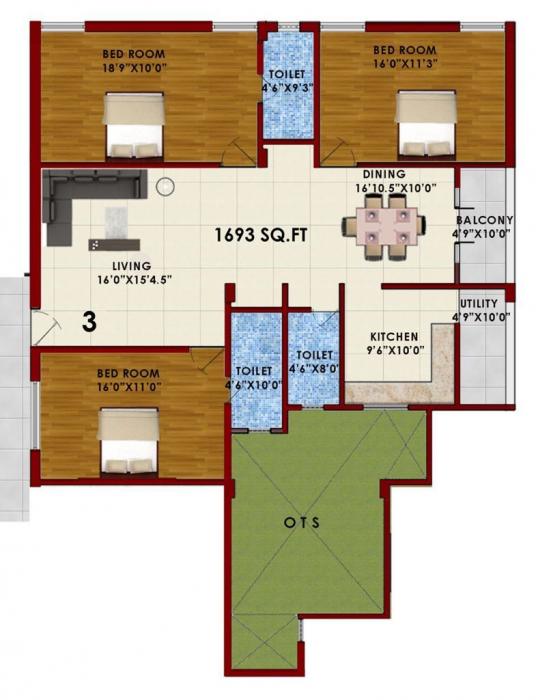 Patteeswara Heritage - Floor Plan