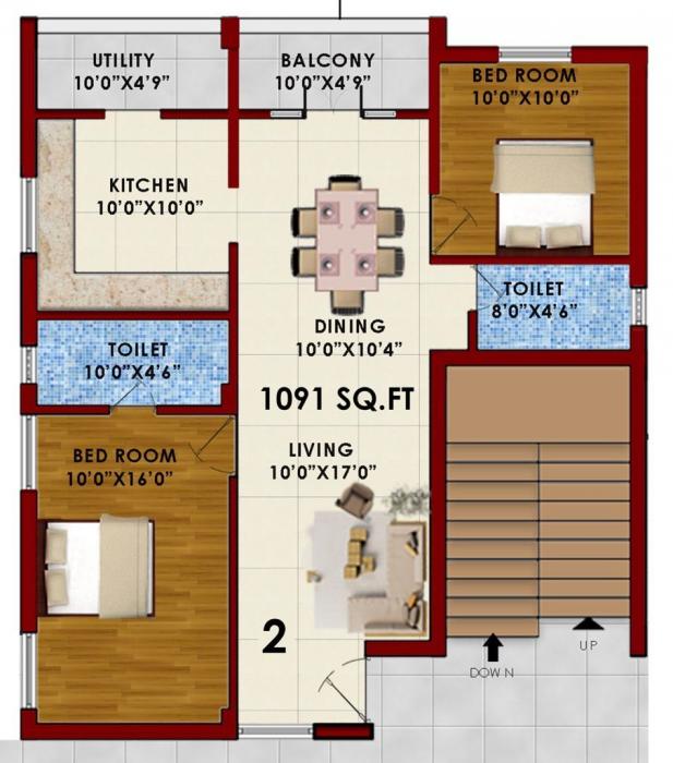 Patteeswara Heritage - Floor Plan