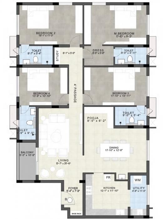 Vishranthi Prajna - Floor Plan