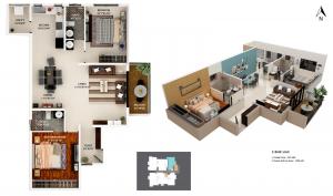 Aakar Acropolis D& B - Floor plan