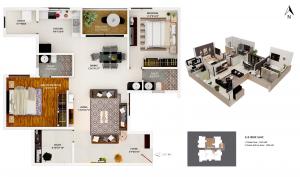 Aakar Acropolis D& B - Floor plan