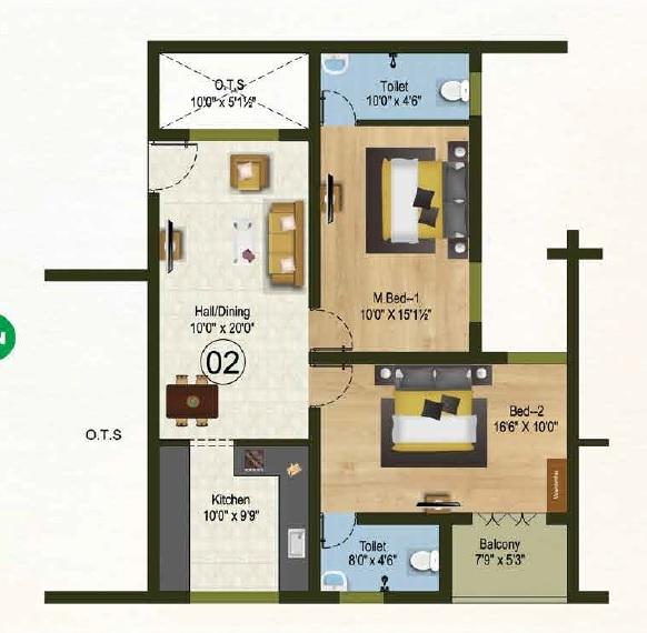 Sree Dakshas Menpani - Floor Plan