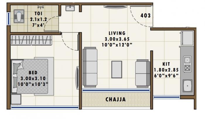 Lakshadeep Crystal - Floor Plan