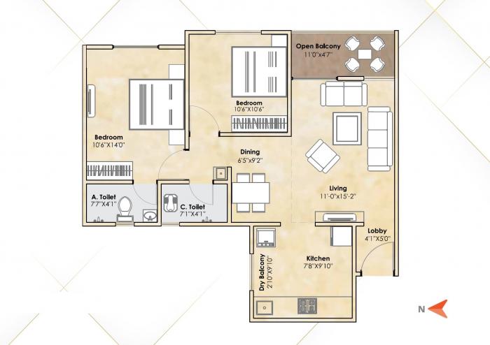 Giritirtha Solasta - Floor Plan