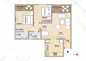 Giritirtha Solasta - Floor plan