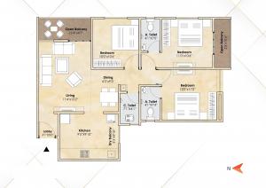 Giritirtha Solasta - Floor plan