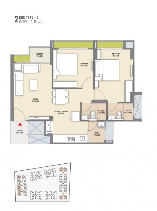 Vyapti Vandemataram Mahadev Lily - Floor Plan