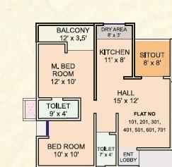 Amruta Vihar - Floor Plan