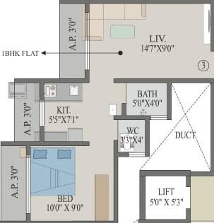 Supreme Crystal Heights - Floor Plan