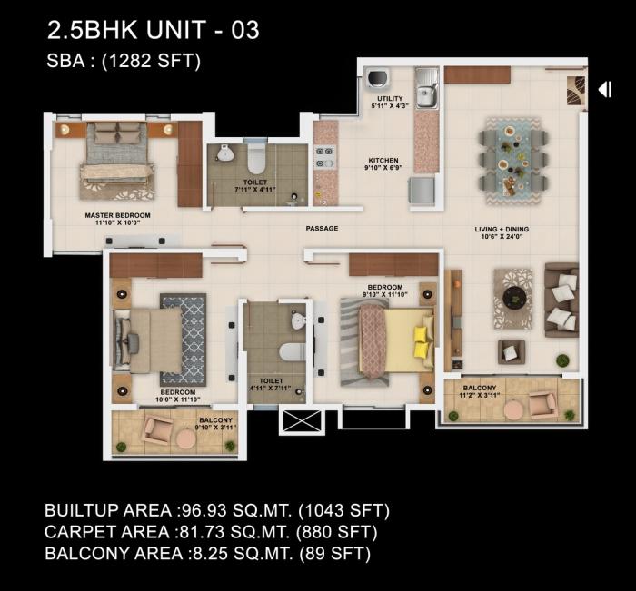 Sattva Park Cubix - Floor Plan