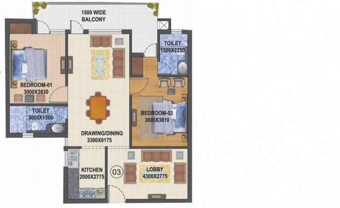 Balaji Landmark - Floor Plan