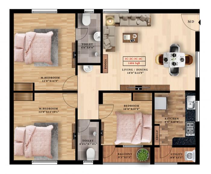 ATH Crown - Floor Plan