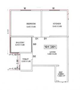 Ekvira Lotus Plaza - Floor plan