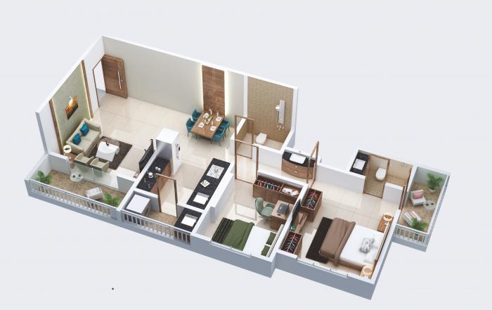 Pashankar Petals - Floor Plan