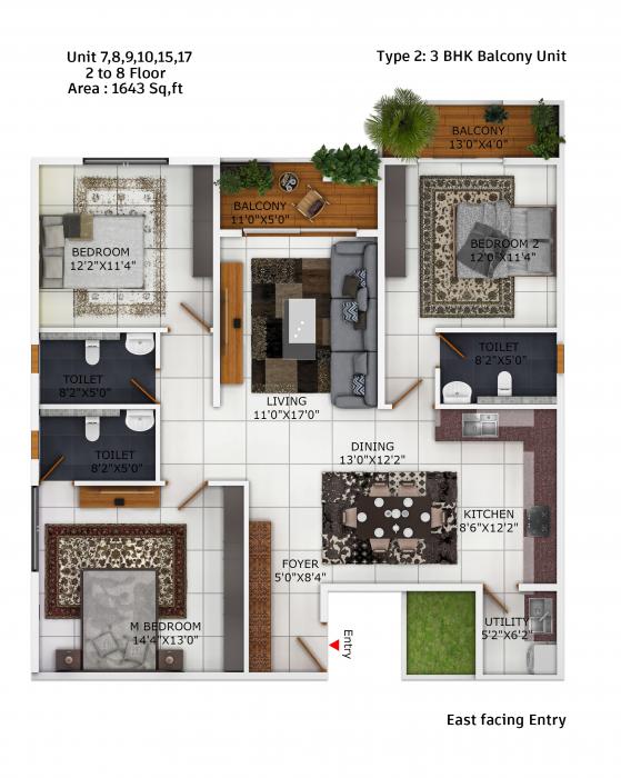 Binary Temple Tree - Floor Plan