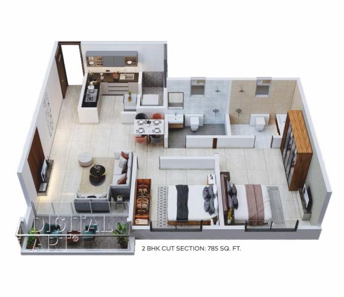 TruSpace Prima Angulus - Floor Plan