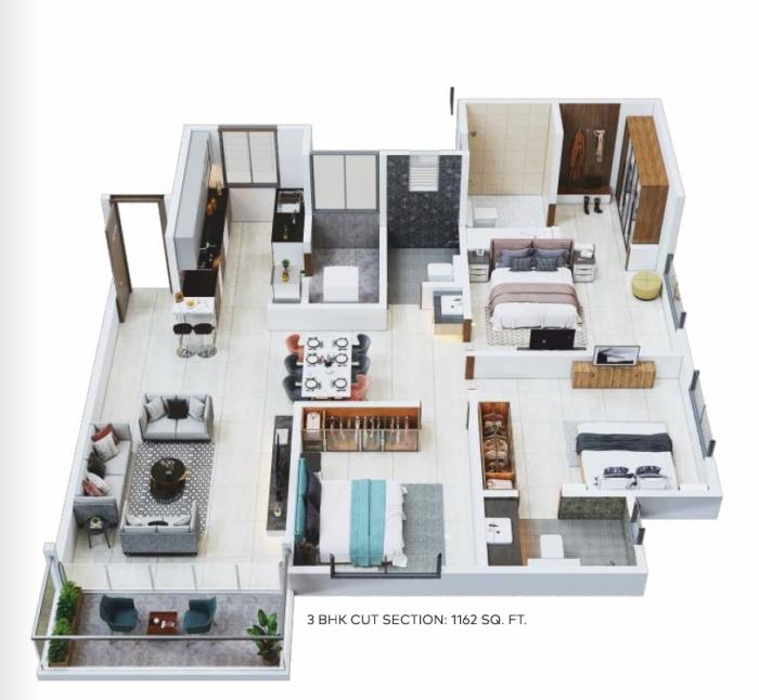 TruSpace Prima Angulus - Floor Plan