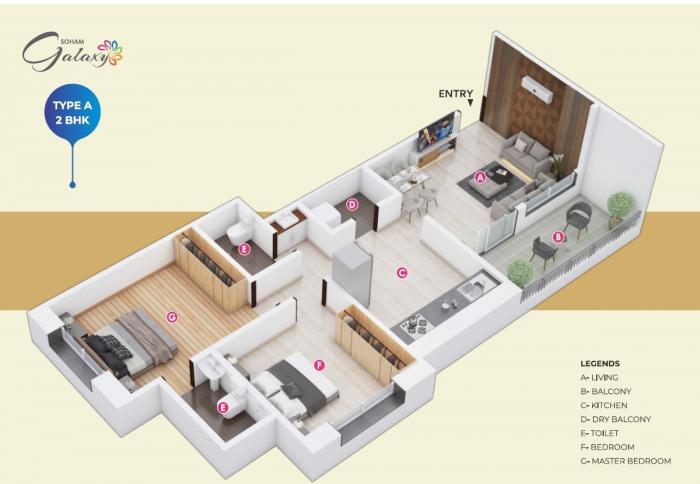 Soham Galaxy - Floor Plan