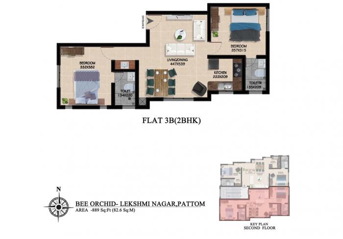 Pixel Bee Orchid - Floor Plan