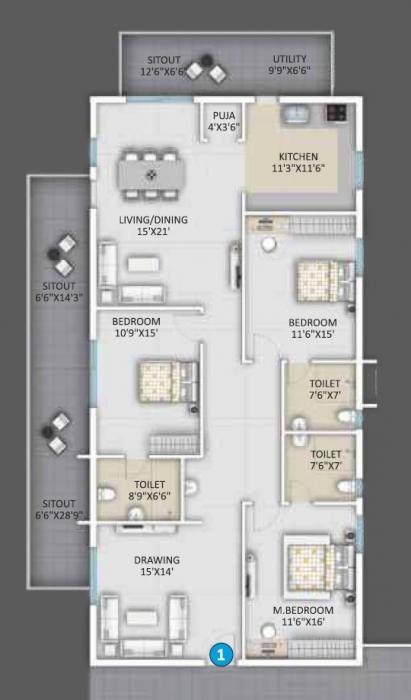 The Sking - Floor Plan