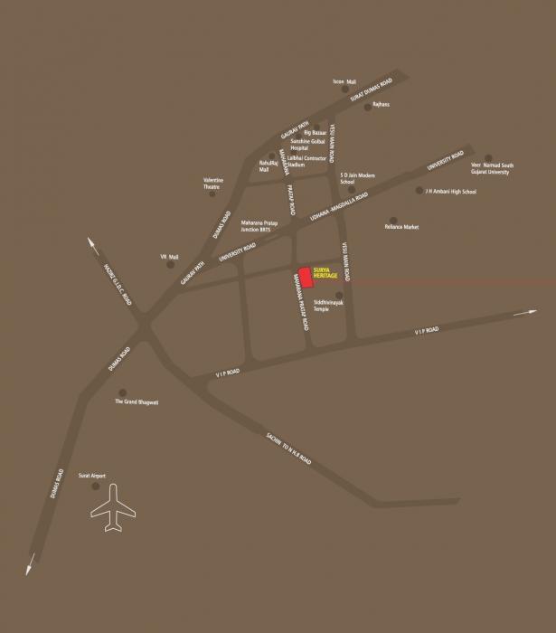 Surya Heritage - Locality