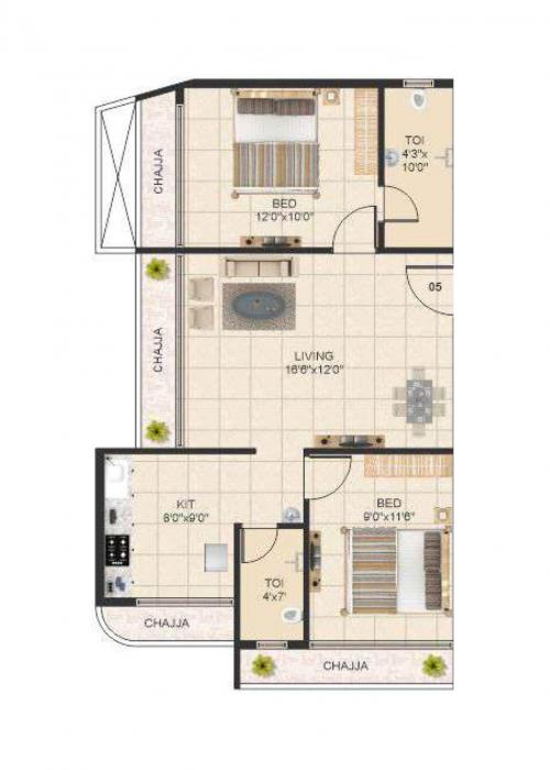 J K Paramount - Floor Plan