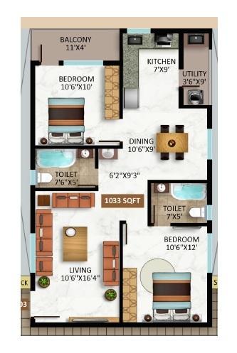 Jagati Shubha Nivas - Floor Plan