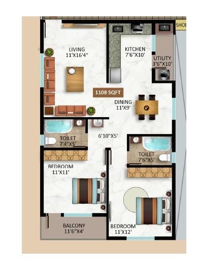 Jagati Shubha Nivas - Floor Plan