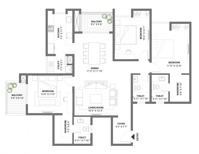 Assetz Canvas And Cove - Floor Plan