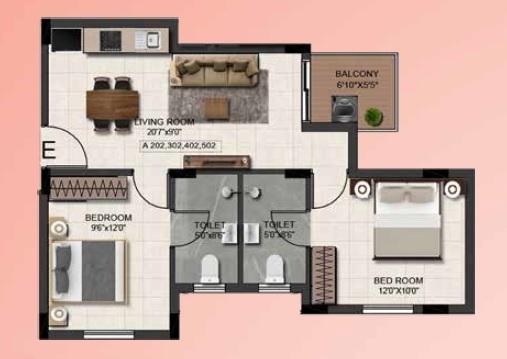 Bharathi Elements 2 - Floor Plan
