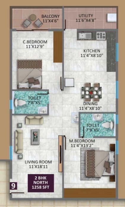 Virtue Nirvana - Floor Plan