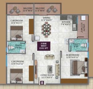 Virtue Nirvana - Floor plan