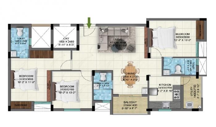 Ruby Arcadia - Floor Plan