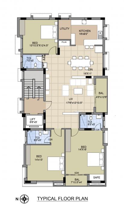 Dhurga Jeevan - Floor Plan