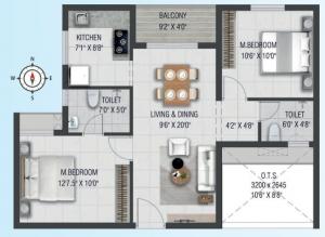 Ruby Courtyard - Floor plan