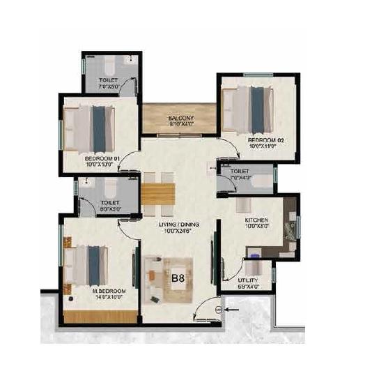 Unitd 49 - Floor Plan