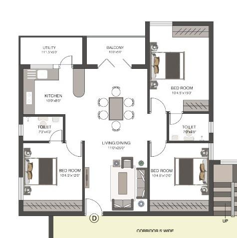 Trident Tranquility - Floor Plan