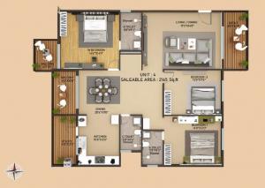 Vainavi Celestium - Floor plan