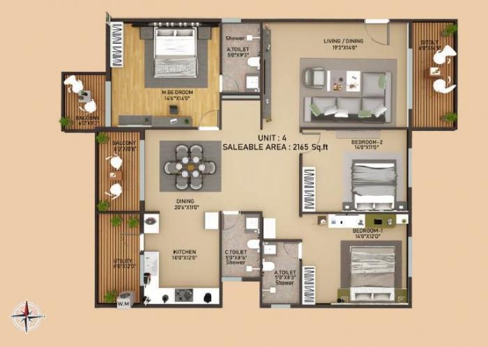 Vainavi Celestium - Floor Plan