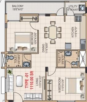 TSR Sai Arcade - Floor Plan