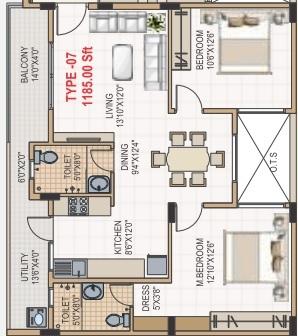 TSR Sai Arcade - Floor Plan