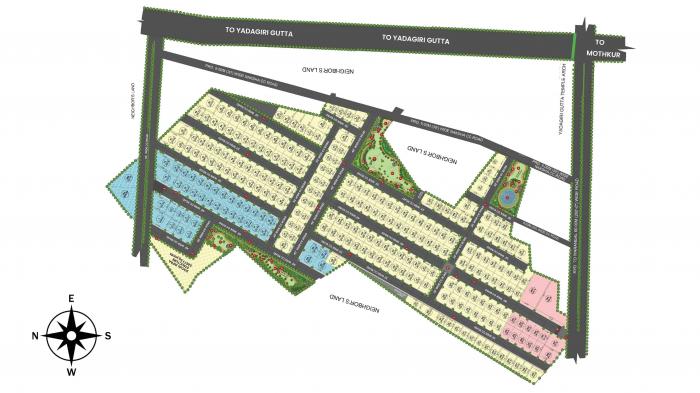 Pranavas Temple Square Bajjuri - Master Plan