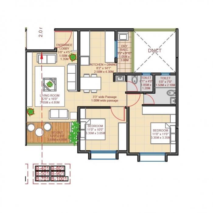 Oree Cloud 51 - Floor Plan