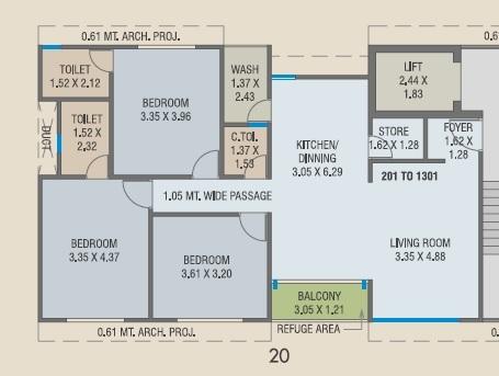Trident by Courtyard - Floor Plan