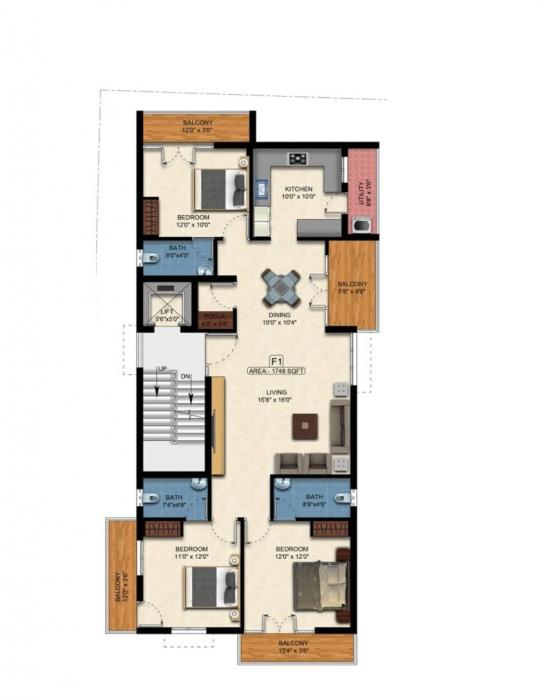 Green Trinity - Floor Plan