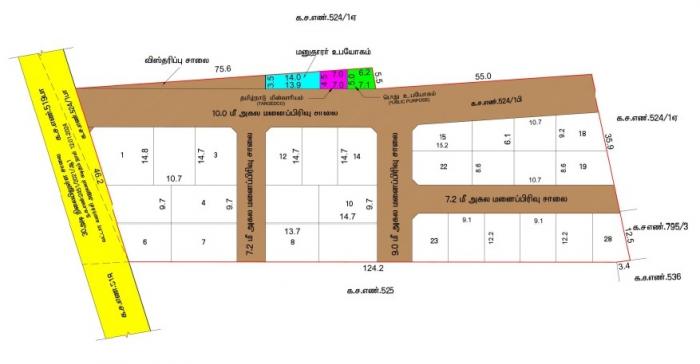 Om Muruga Nagar - Master Plan