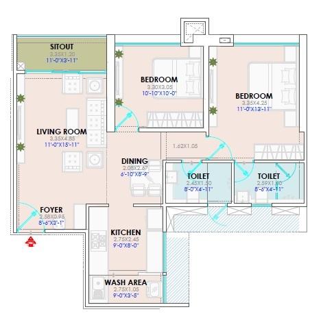 YOO Pristine Akurdi - Floor Plan