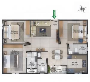 Vasudharini Nest - Floor plan
